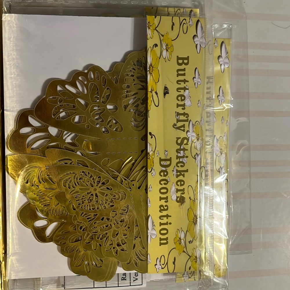 Gold butterflies